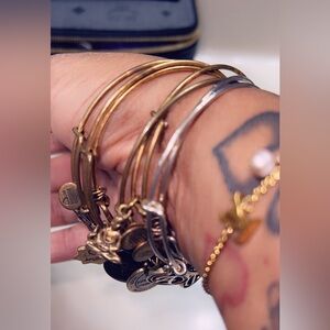 Alex and Ani Gold and Silver Charm Bracelets